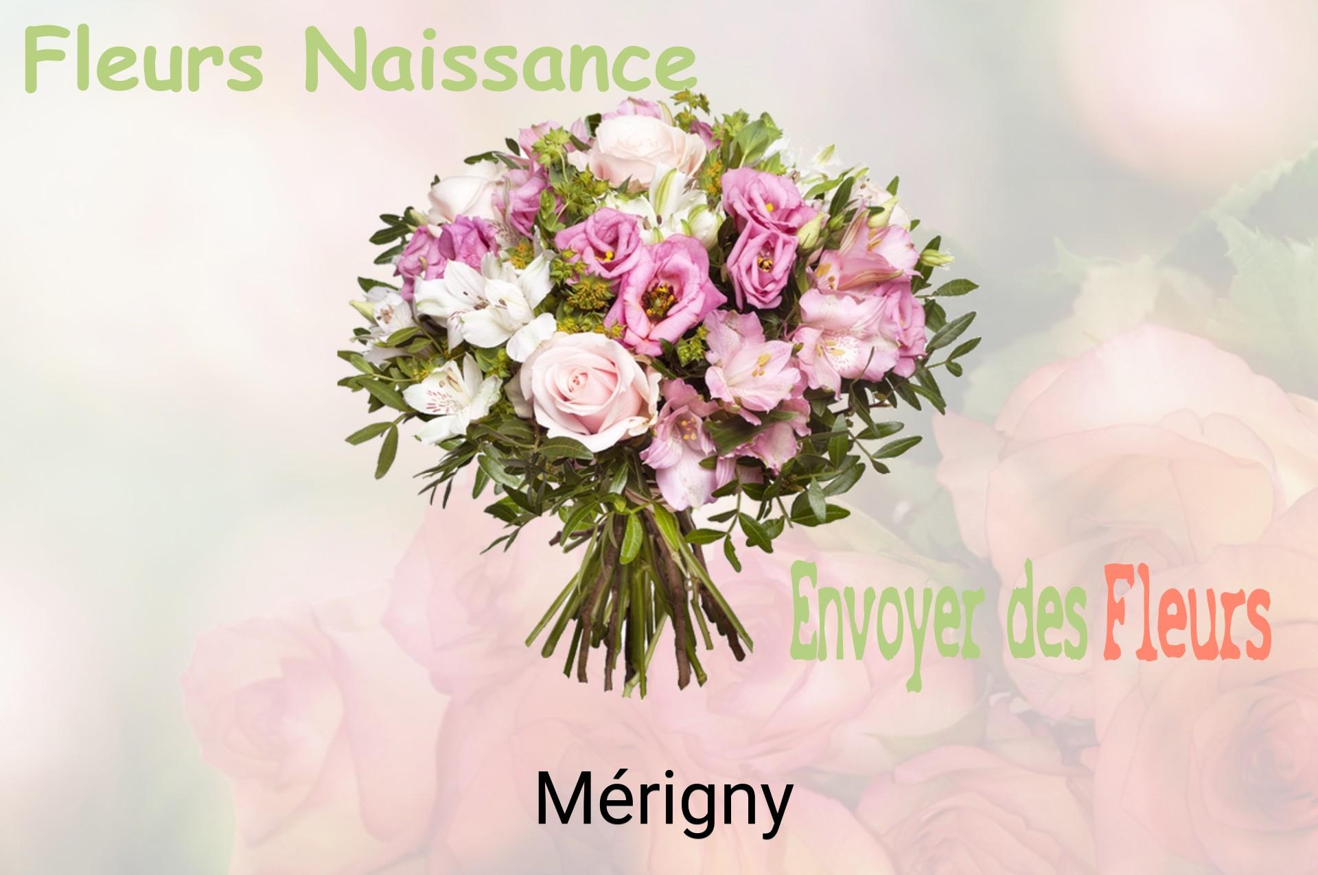 Bouquet de fleurs de naissance livré à Mérigny